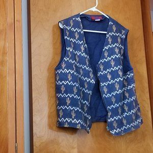 Cactus Design Southwestern Style Vest